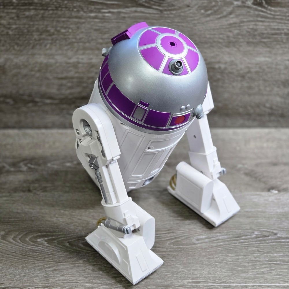 Disney Star Wars R2 Unit Purple White Droid Depot Tested w/ Remote & Bag - Picture 11 of 17